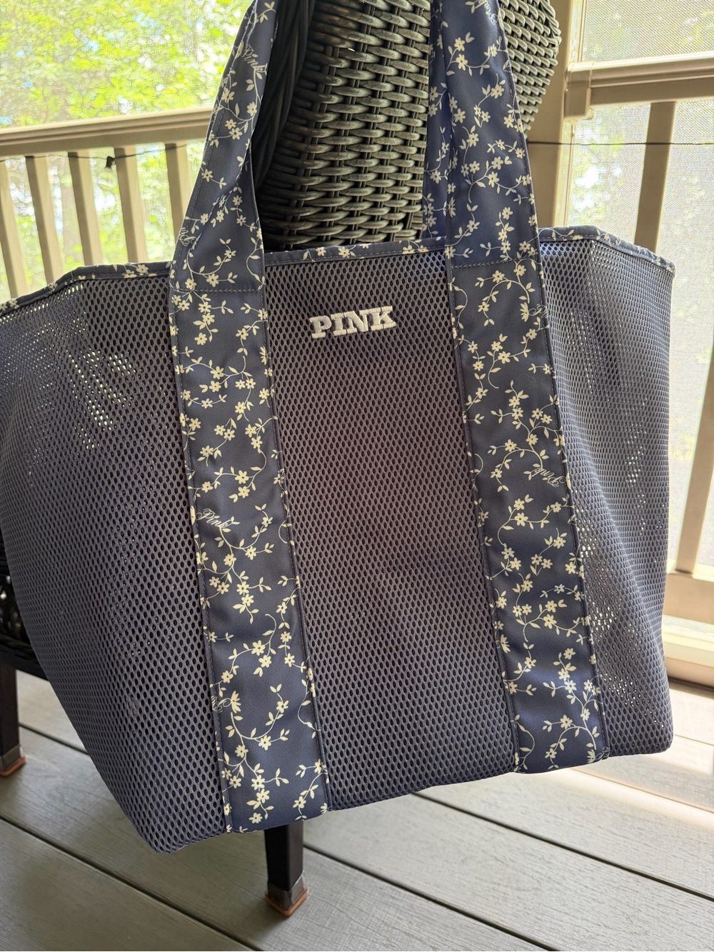 PINK Victoria's Secret Large Mesh Tote Bag - Picture 3 of 8